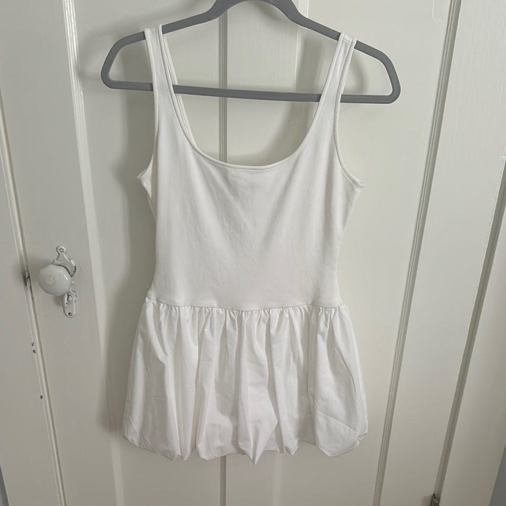 White Bubble Mini Dress (Size Small / US 4)